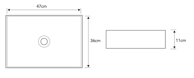 Lavabo sobre encimera modelo Boren