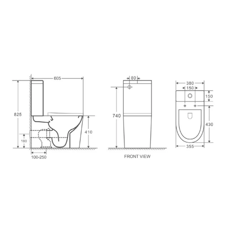 Inodoro compacto para baño modelo Viena