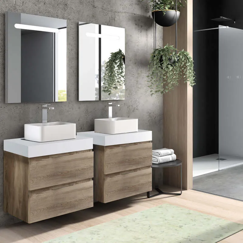 Balda y tapa para lavabo modelo Noa