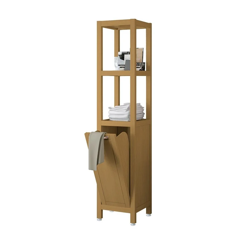 Mueble auxiliar antiguo Aran con cesto