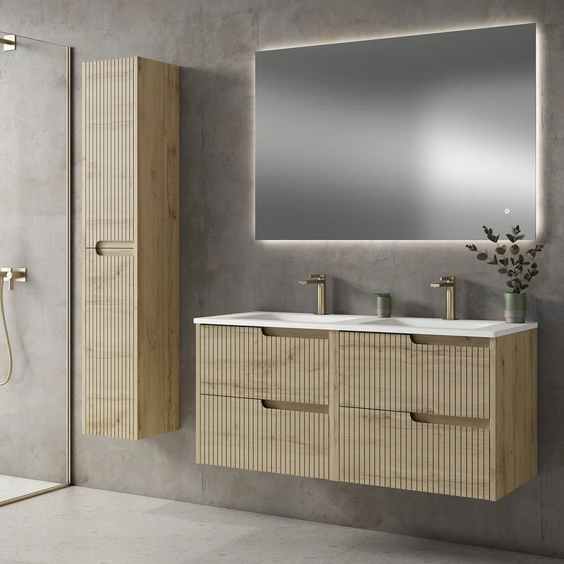Mueble auxiliar suspendido baño Ezio