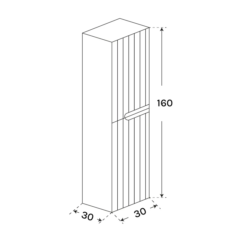 Mueble auxiliar suspendido baño Ezio