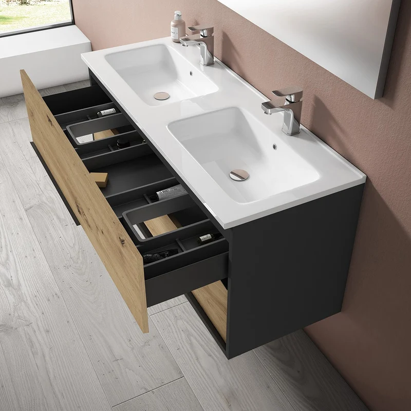 Conjunto mueble baño suspendido Doly