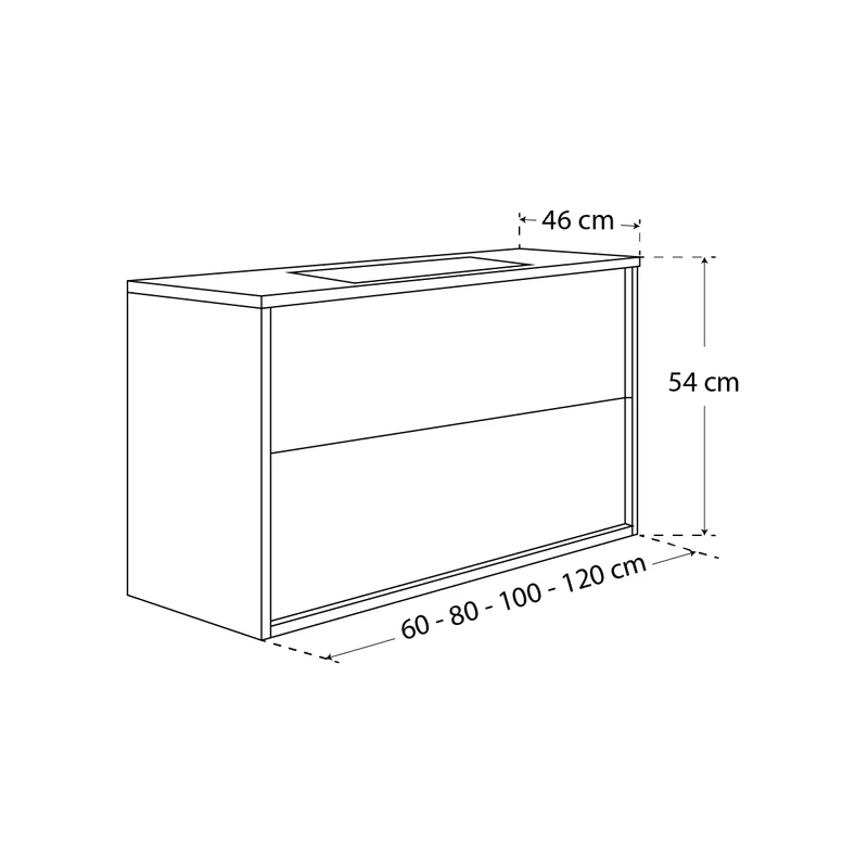 Mueble moderno para baño Doly