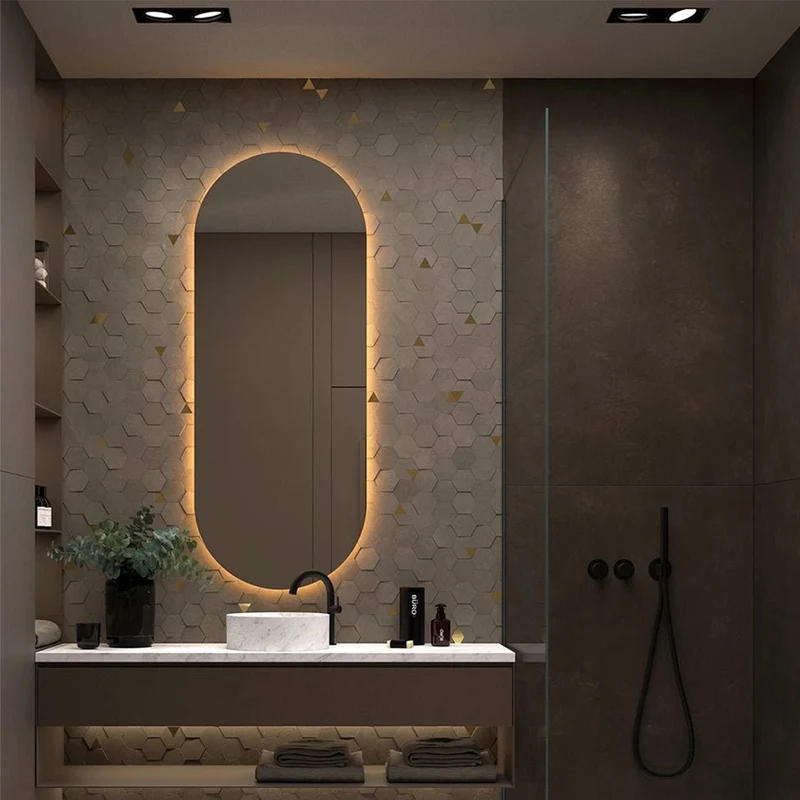 Espejo retroiluminado con luz led Borneo