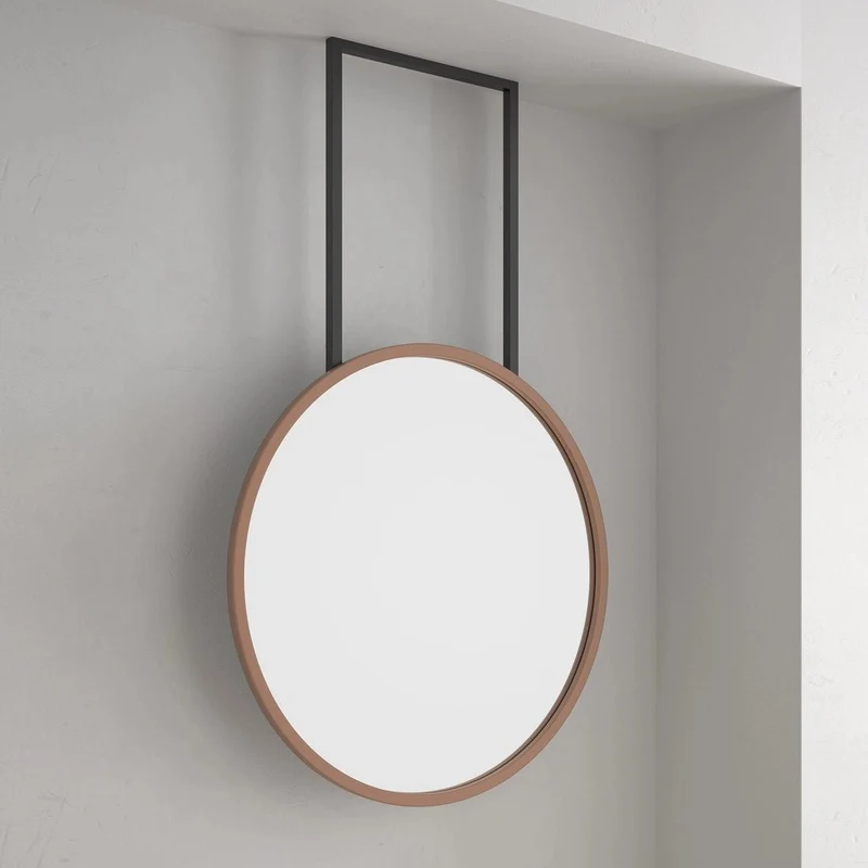 Soporte metálico de techo para espejo