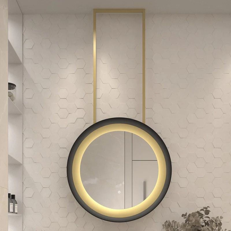 Soporte metálico de techo para espejo