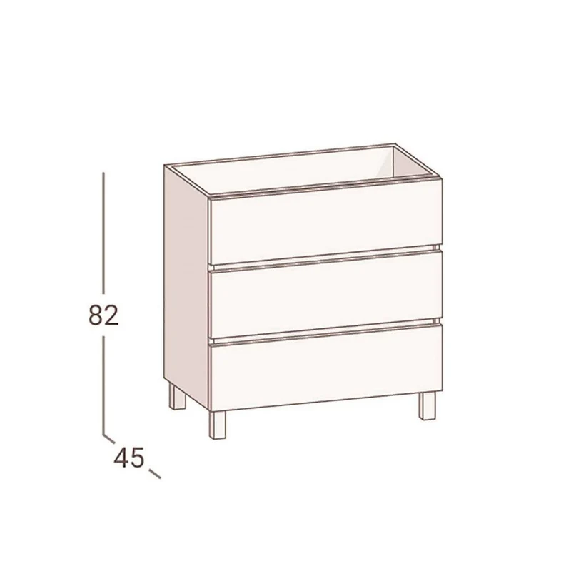 Mueble de baño moderno Lans