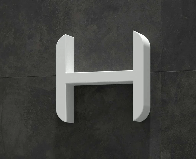 Estante de baño de resina OHU en H