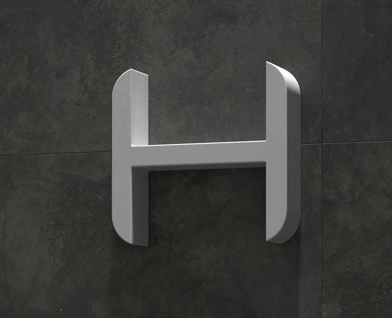 Estante de baño de resina OHU en H