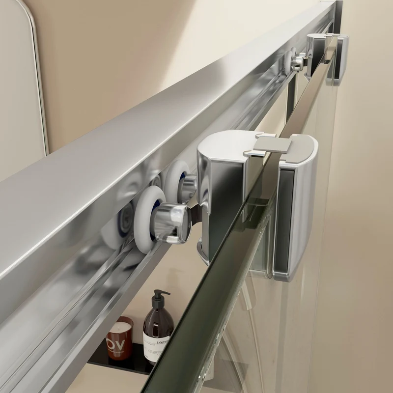 Madrid R2P - Mampara de Ducha Corredera Angular con 2 puertas reversibles
