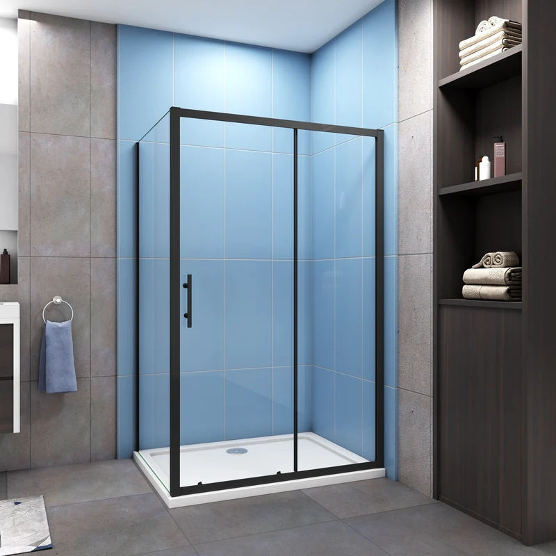 Cuarto de baño 130x185 cm con paneles laterales