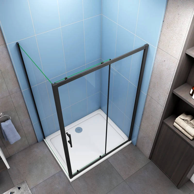 Cuarto de baño 130x185 cm con paneles laterales