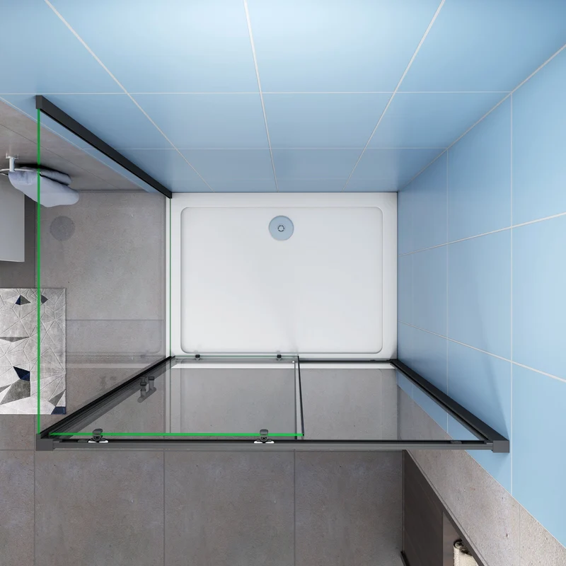 Cuarto de baño 110x185 cm con paneles laterales