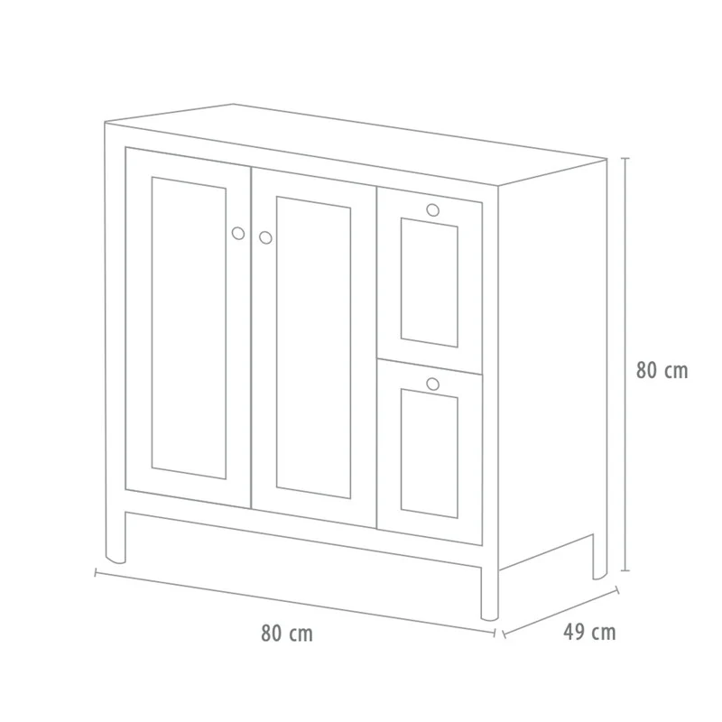 Mueble con patas modelo Charmille