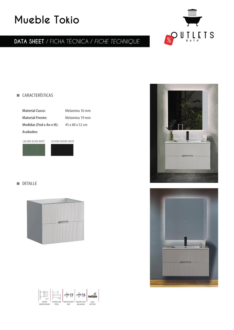 MUEBLE SUSPENDIDO MODELO TOKIO