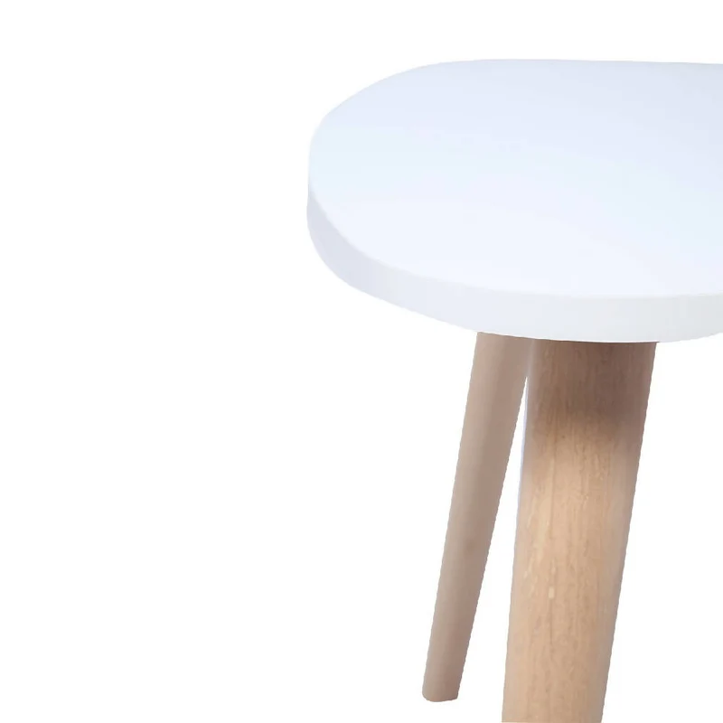 Mesa de Centro Triangular 35x40x40cm Blanca