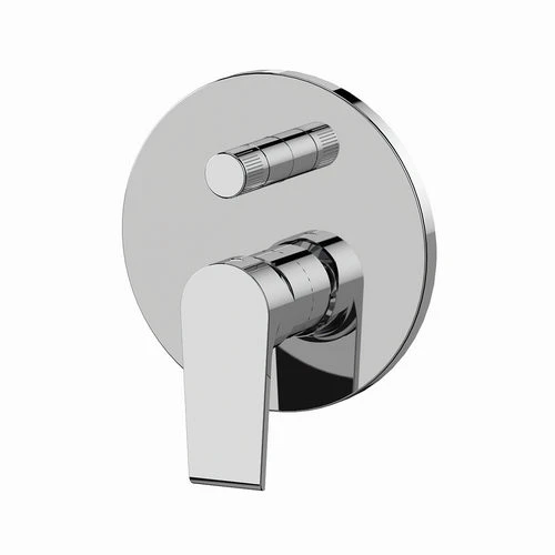 Miscelatore incasso doccia c/deviatore 2 vie a vitone linea artic nero opaco