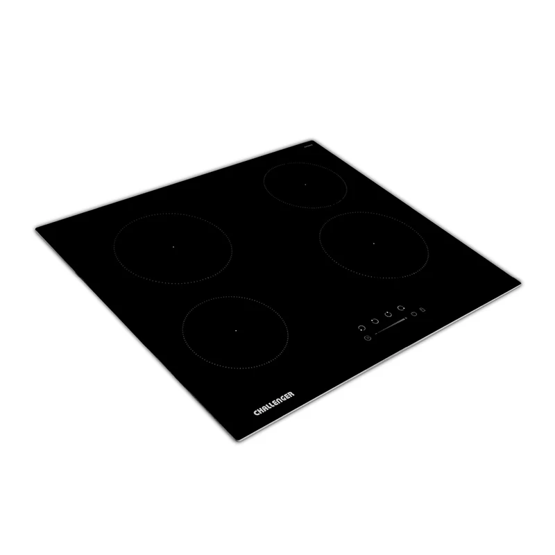 Estufa de Empotrar de Vitrocerámica 60 cm Challenger, Negro