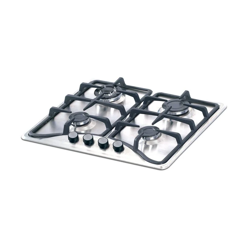 Estufa de Empotrar Challenger Gas Natural 4 Puestos, Plateado