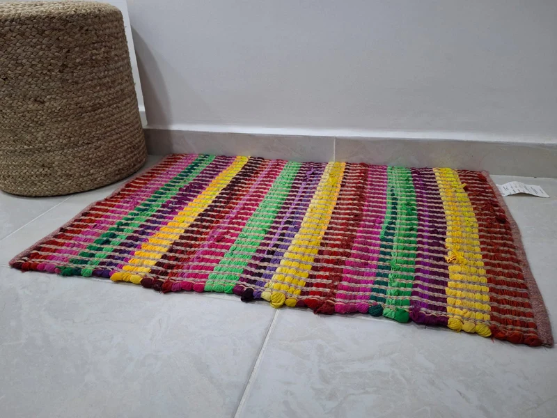 Alfombra Chindi Sarkanda Fibra Reciclada 2x1