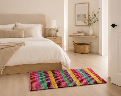 Alfombra Chindi Sarkanda Fibra Reciclada 2x1