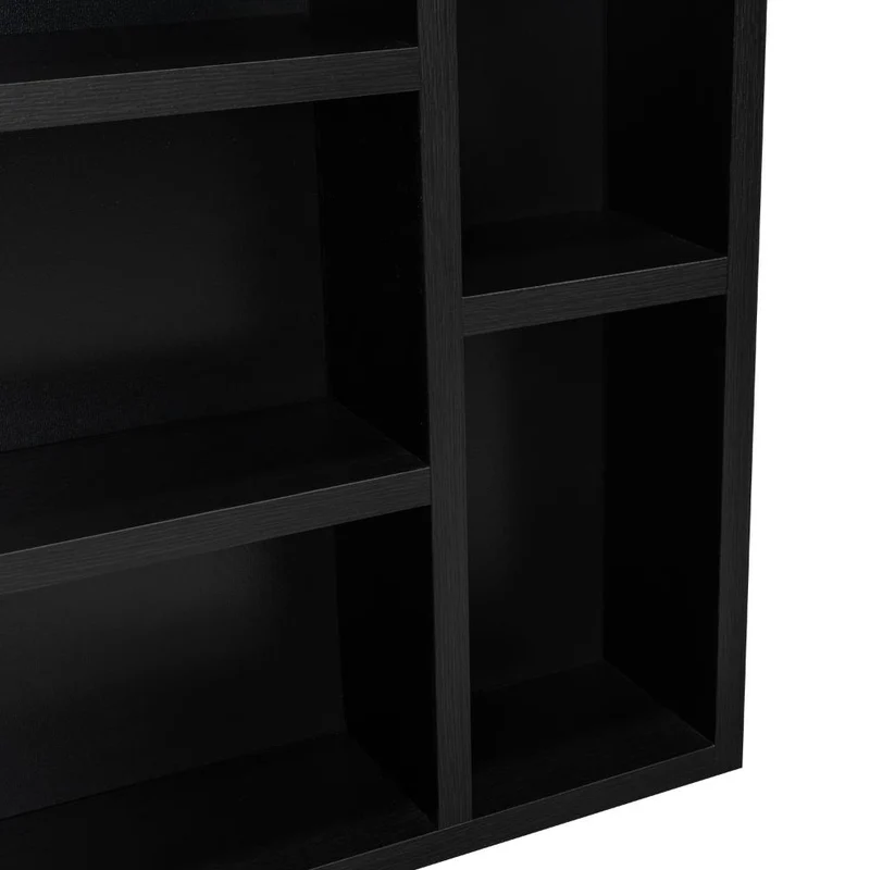 Gabinete de Baño Labell, Wengue, con Puerta Espejo y Entrepaños ZF