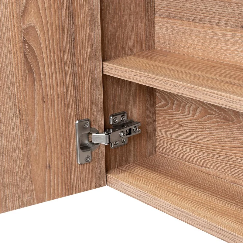 Gabinete de Baño Labell, Miel, con Puerta Espejo y Entrepaños ZF
