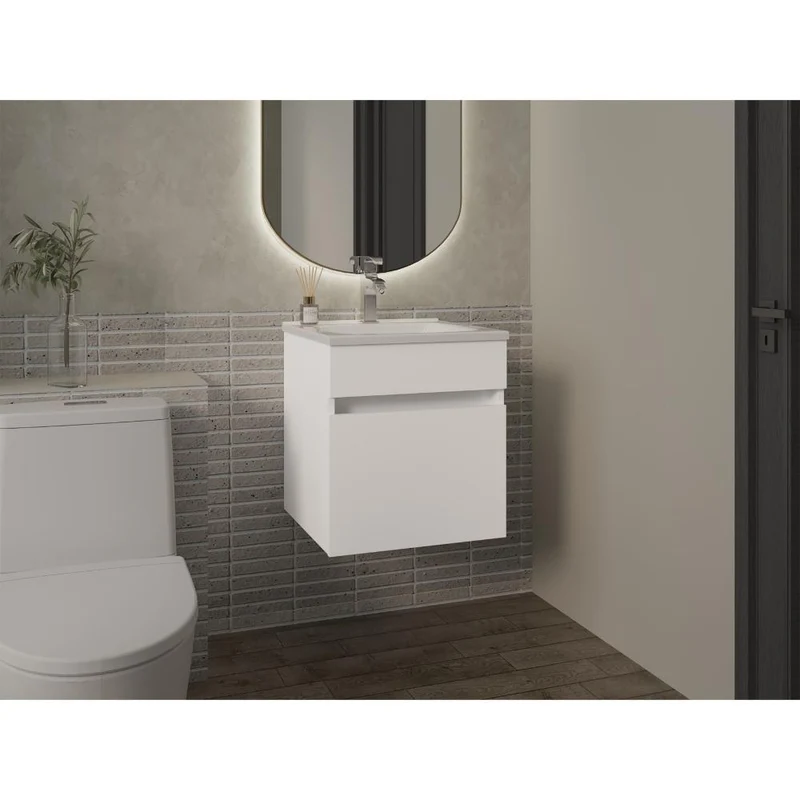 Mueble para Lavamanos Primax, Blanco Duqueza, con Espacio para Ubicar Objetos de Aseo ZF