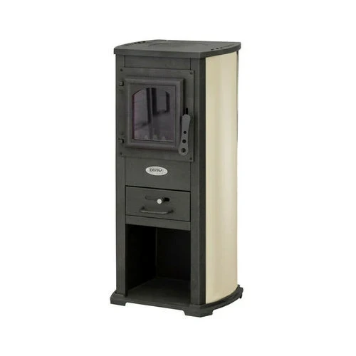 Stufa a legna karina 5-7 kw rossa
