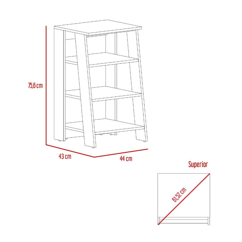 Organizador de Baño Aqua 3 Pequeño, Blanco Vainilla y Fresno Europeo, con Variedad de Entrepaños