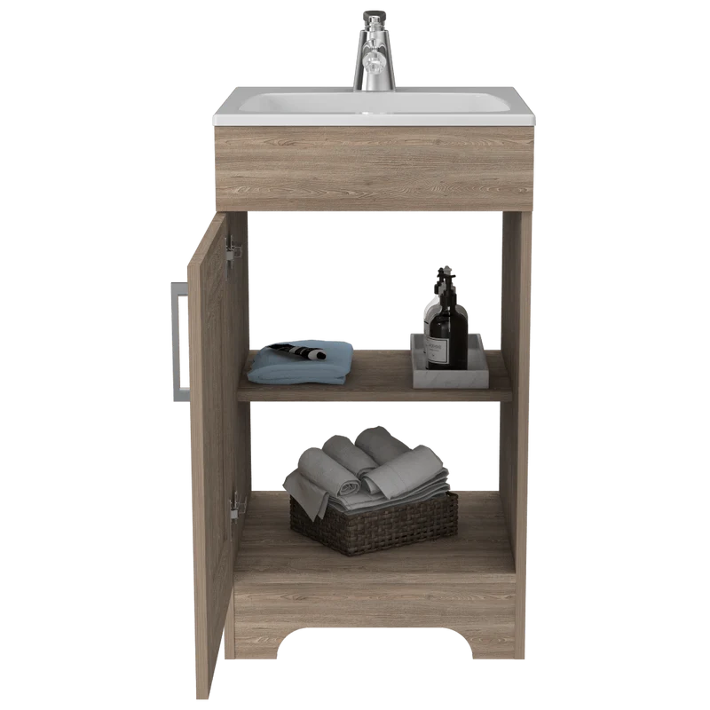 Mueble para Lavamanos Apolis, Miel, con una Puerta Batiente