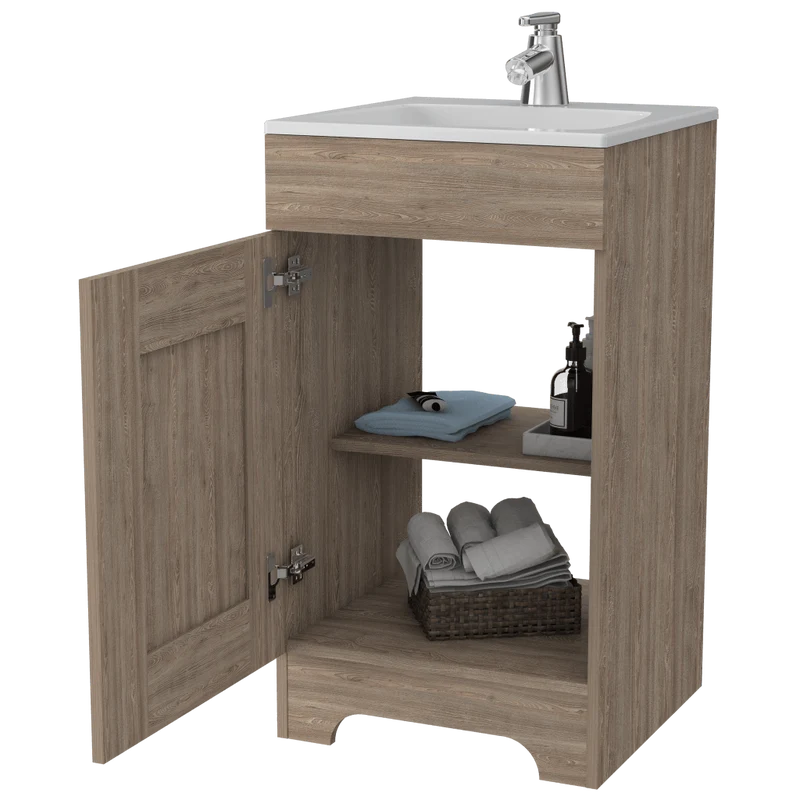 Mueble para Lavamanos Apolis, Miel, con una Puerta Batiente