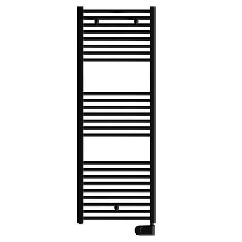 Termoarredo elettrico h 1385 mm con termostato tekno digit nero opaco l. 500 mm w 700