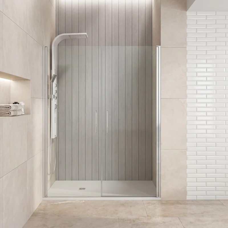 Mampara de Ducha Frontal 2 Puertas Abatibles – Open Combi I