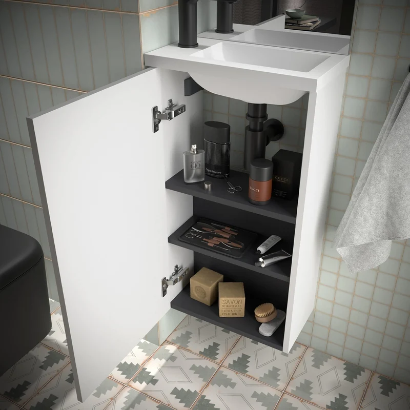 Mueble de baño Marville – Ultra compacto y suspendido