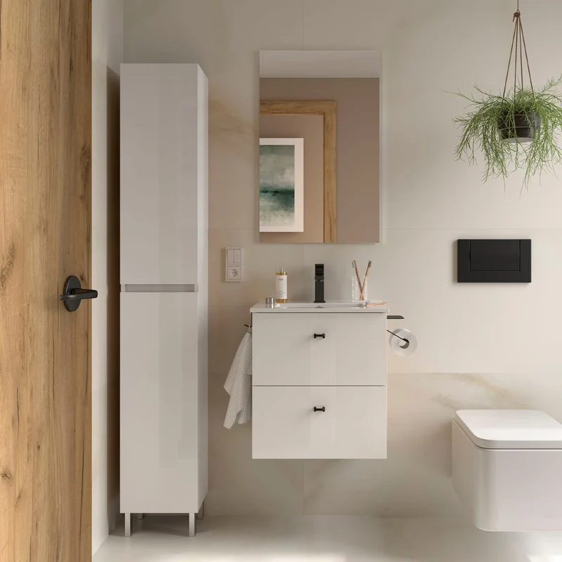 Mueble de baño suspendido de fondo reducido Inara