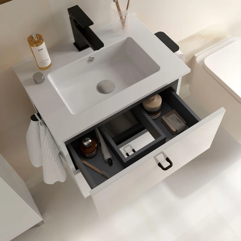 Mueble de baño suspendido de fondo reducido Inara