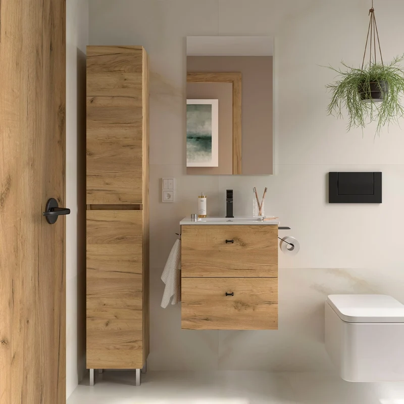 Mueble de baño suspendido de fondo reducido Inara