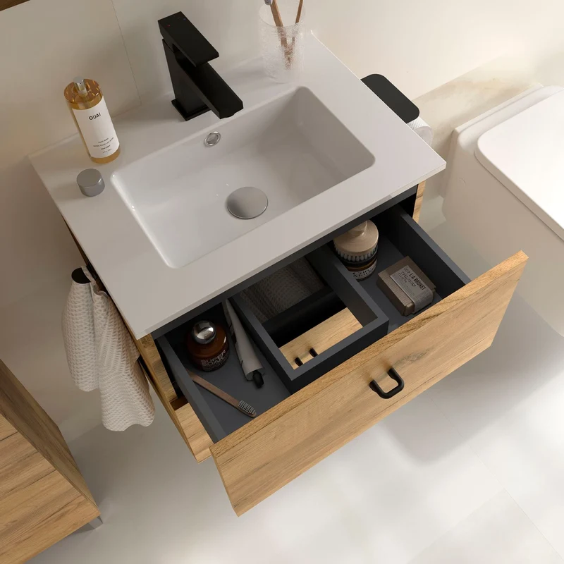 Mueble de baño suspendido de fondo reducido Inara