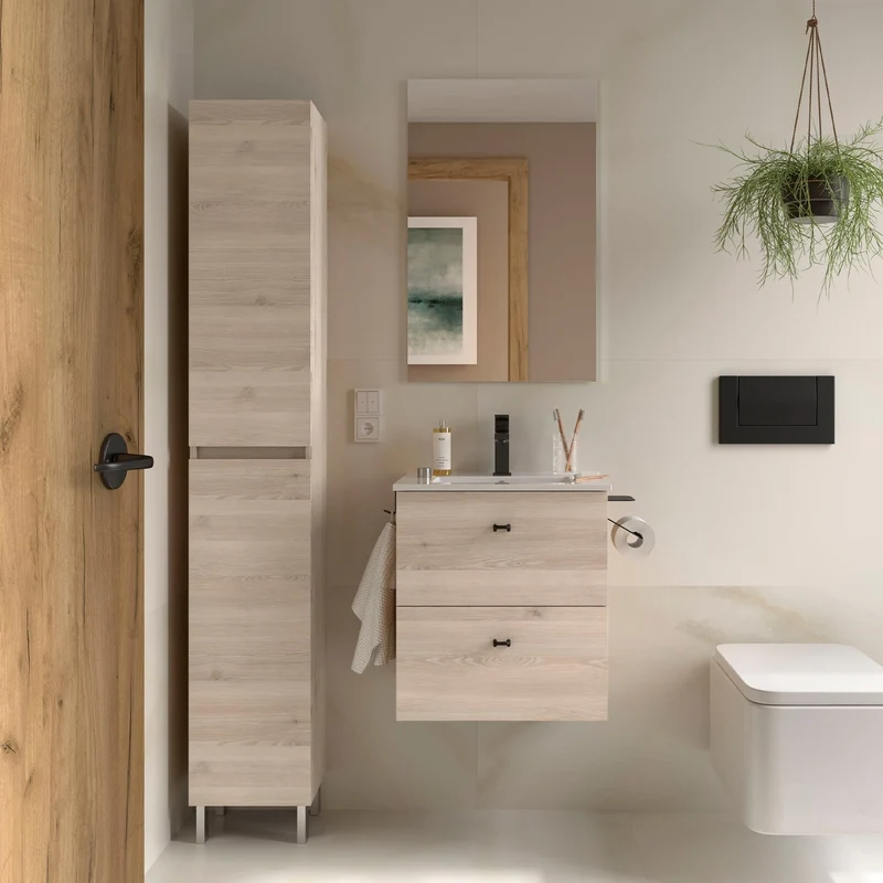 Mueble de baño suspendido de fondo reducido Inara