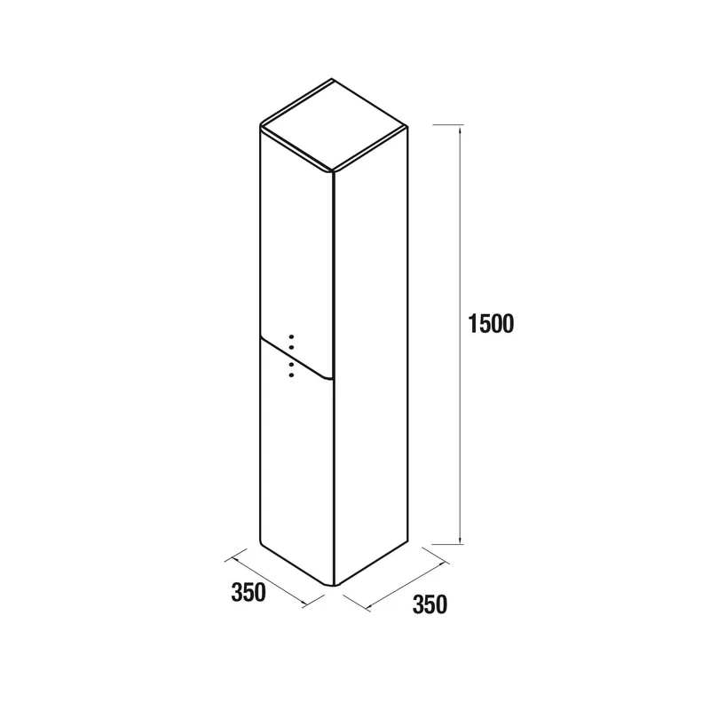 Mueble de baño suspendido Uniiq L-S con lavabo