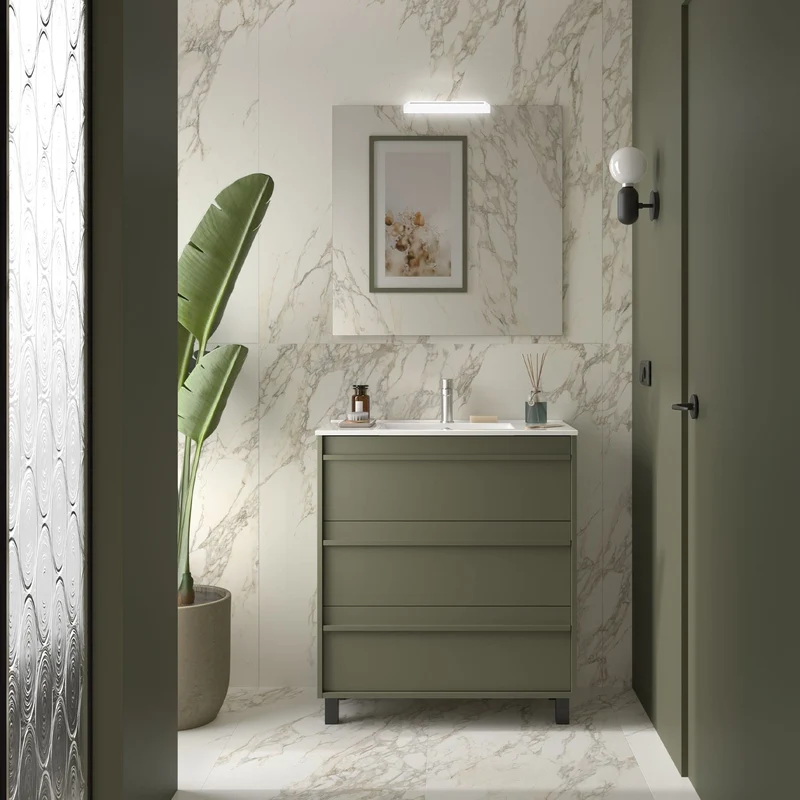 Mueble de baño Attila 3C con patas