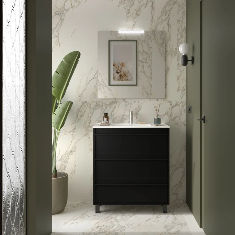 Mueble de baño Attila 3C con patas