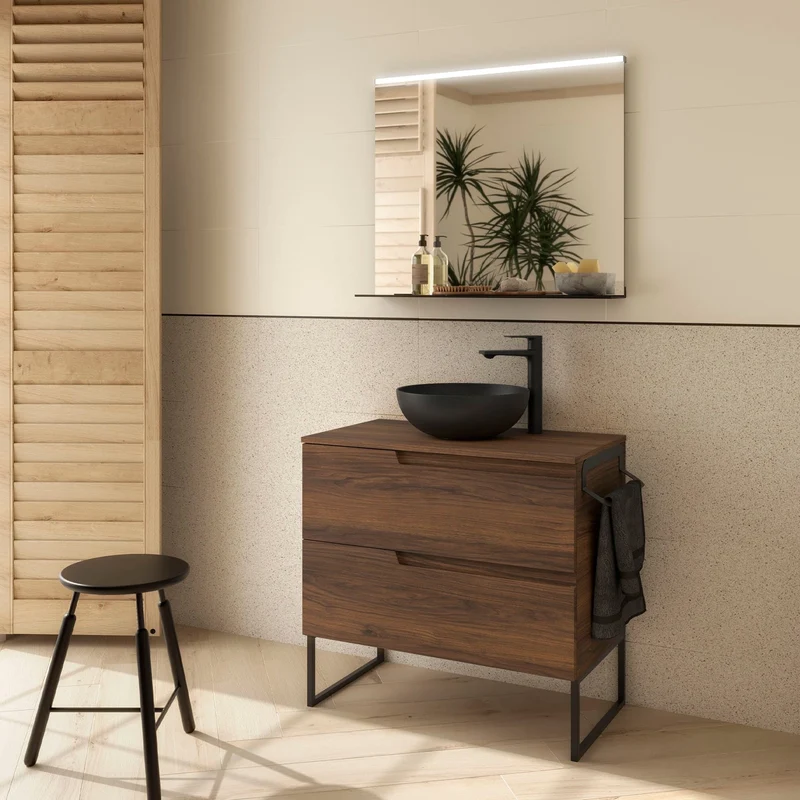Mueble de baño Vima con lavabo sobre encimera