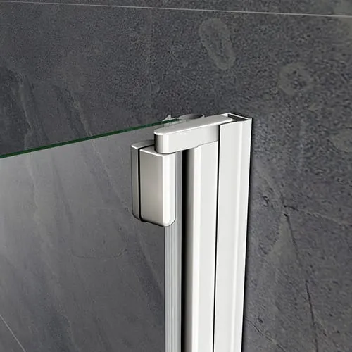 Panel/ pantalla baño 800x1400mm Easyclean Vidrio transparente 90° Pivot