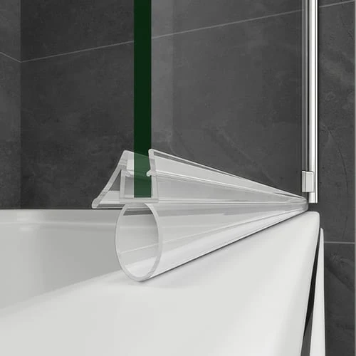 Panel/ pantalla baño 800x1400mm Easyclean Vidrio transparente 90° Pivot