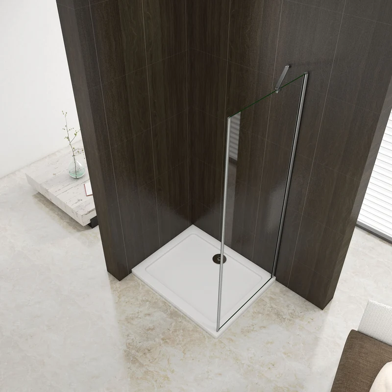 Mampara fija para ducha Panel fijo de cristal templado de 6 mm