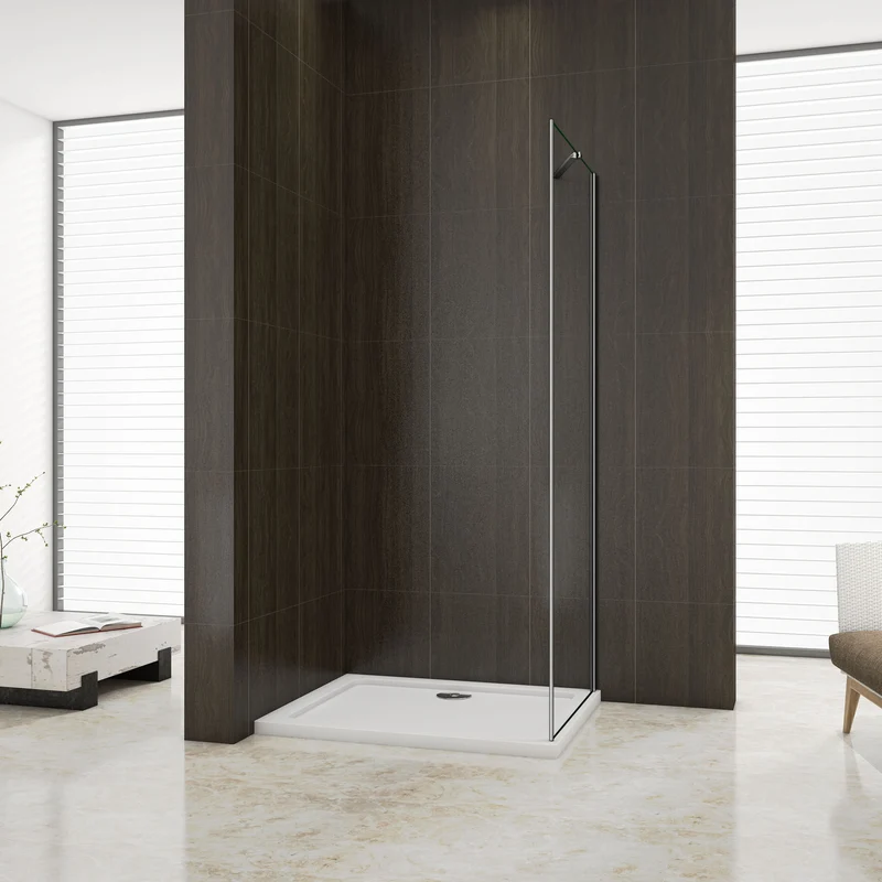Mampara fija para ducha Panel fijo de cristal templado de 6 mm