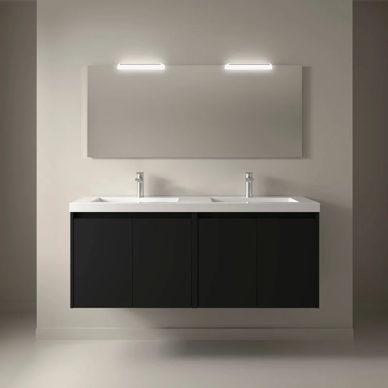 Noja 4P - Mueble de baño suspendido con lavabo encastrado